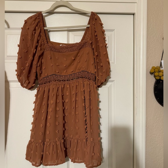 ASOS DESIGN lace insert mini skater dress - Picture 3 of 5